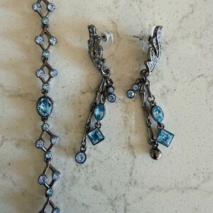 Elegant Blue Gemstone Jewelry Set